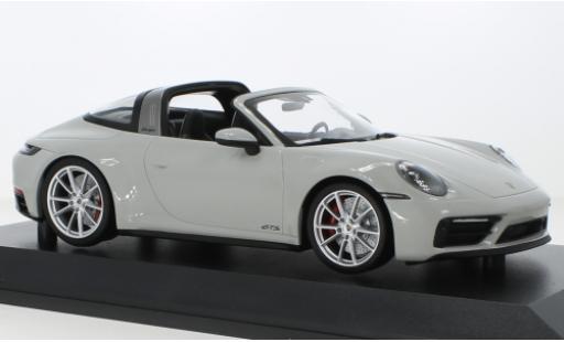 Modelauto Porsche 911 Targa 4 GTS grijs 2021 1/18 Minichamps
