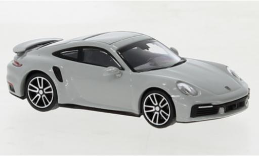 Modelauto Porsche 911 Turbo s grijs 2020 1/87 Minichamps