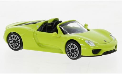 Modelauto Porsche 918 Base Spyder groen 2013 1/87 Minichamps