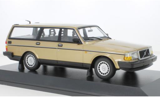 Modelauto Volvo 240 GL Stationwagen metallic beige 1986 1/18 Minichamps