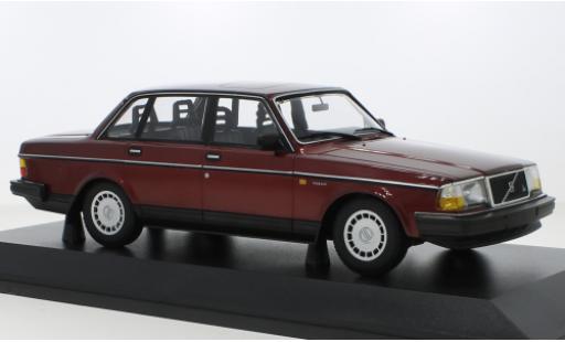 Modelauto Volvo 240 GL metallic rood 1986 1/18 Minichamps