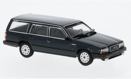 Modelauto Volvo 740 GL Stationwagen metallic groen 1986 1/87 Minichamps