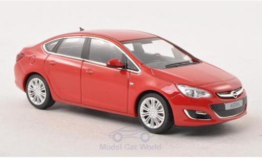 Modelauto Opel Astra Limousine J Sedan rood 2012 1/43 Minichamps
