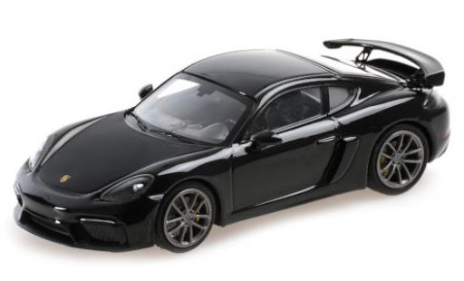 Modelauto Porsche 718 GT4 (982) zwart 2020 1/43 Minichamps