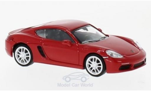 Modelauto Porsche 718 Cayman rood 2016 1/87 Minichamps