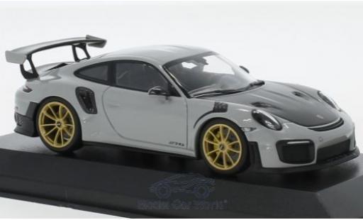 Modelauto Porsche 911 GT2 RS (991.2) GT2RS grijs 2018 1/43 Minichamps
