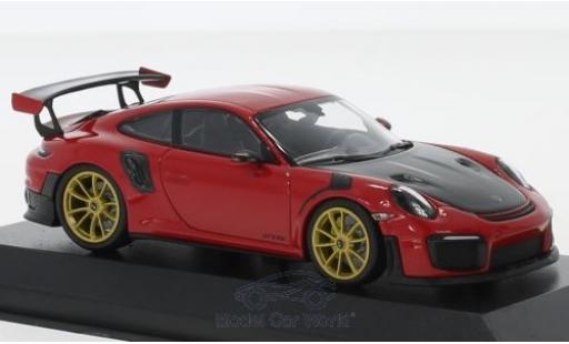 Modelauto Porsche 911 GT2 RS (991.2) GT2RS rood 2018 1/43 Minichamps