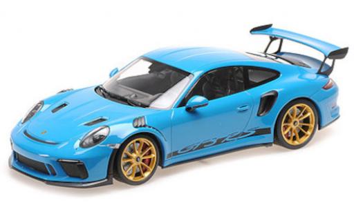 Modelauto Porsche 911 GT3 R (991.2) RS blauw 2019 met Weissach Paket 1/18 Minichamps