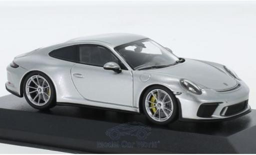 Modelauto Porsche 911 GT3 (991.2) Touring grijs 2018 1/43 Minichamps