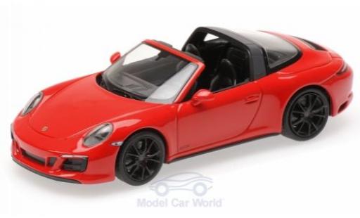 Modelauto Porsche 911 Targa (991.2) 4 GTS rood 2016 1/43 Minichamps