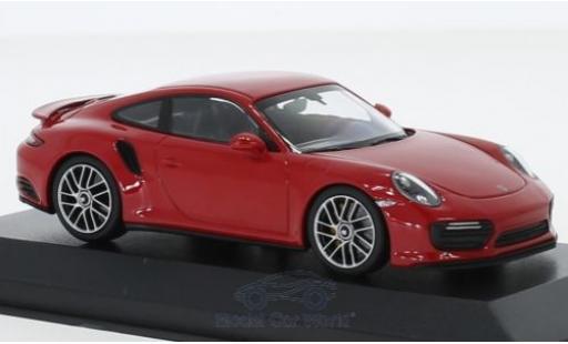 Modelauto Porsche 911 Turbo S (991.2) rood 2017 1/43 Minichamps