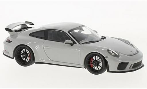 Modelauto Porsche 911 GT3 grijs 2017 1/43 Minichamps