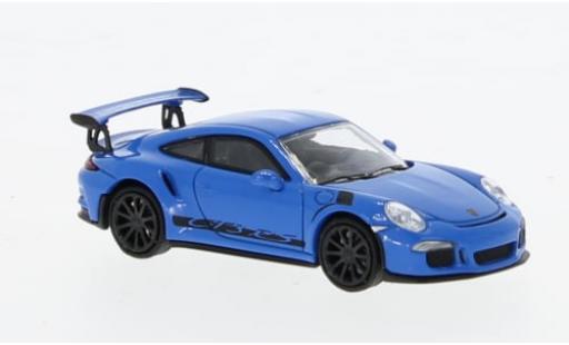 Modelauto Porsche 911 GT3 RS blauw 2015 1/87 Minichamps
