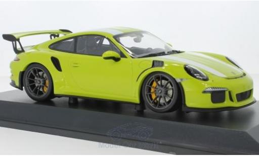 Modelauto Porsche 911 GT3 RS groen/wit 2015 1/18 Minichamps