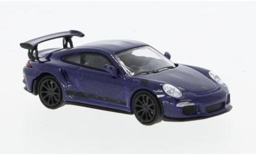 Modelauto Porsche 911 GT3 RS paars 2015 1/87 Minichamps