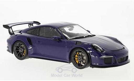 Modelauto Porsche 911 GT3 RS paars 2015 1/18 Minichamps