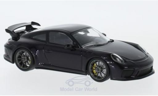 Modelauto Porsche 911 GT3 ( II) metallic paars 2017 1/43 Minichamps
