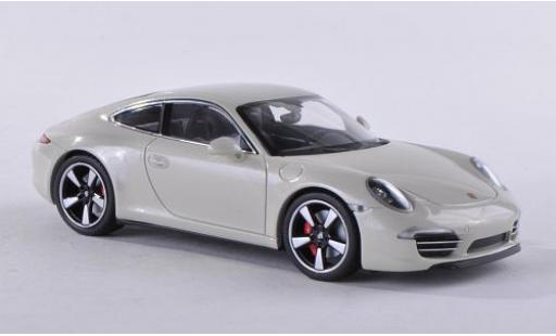 Modelauto Porsche 911 Base metallic wit 2013 50 ann&Atilde;&copy;es 1/43 Minichamps