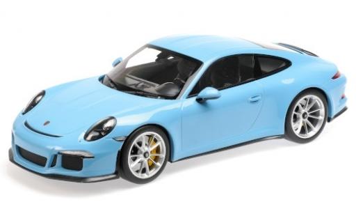 Modelauto Porsche 911 R blauw 2016 1/12 Minichamps