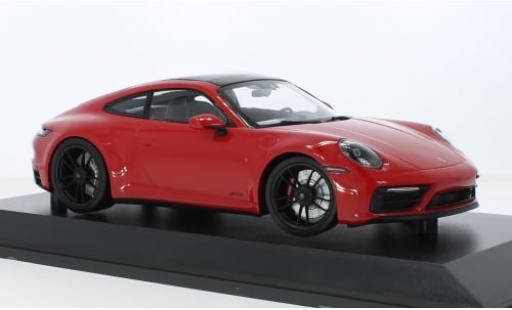 Modelauto Porsche 911 GTS Carrera 4 rood 2020 1/18 Minichamps