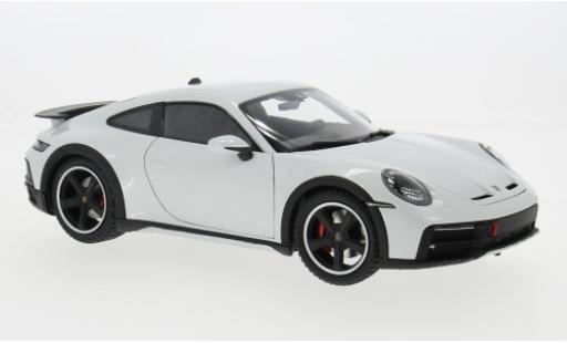 Modelauto Porsche 911 Dakar metallic grijs 2022 1/18 Minichamps