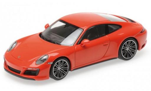 Modelauto Porsche 911 GT3 oranje 2020 1/43 Minichamps