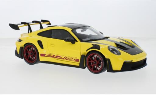 Modelauto Porsche 911 GT3 R S geel 2024 1/18 Minichamps
