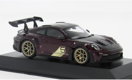 Modelauto Porsche 911 GT3 R S metallic paars 2024 1/43 Minichamps