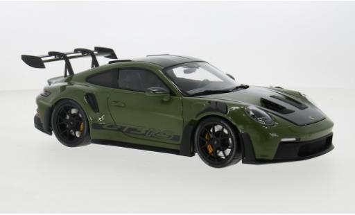 Modelauto Porsche 911 GT3 R S olijfgroen 2024 1/18 Minichamps