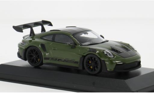 Modelauto Porsche 911 GT3 R S olijfgroen 2024 1/43 Minichamps