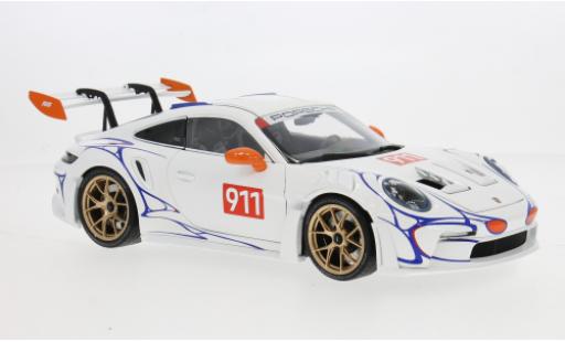 Modelauto Porsche 911 GT3 R S wit/oranje 2023 1/18 Minichamps
