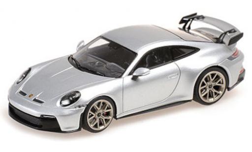 Modelauto Porsche 911 GT3 grijs 2020 1/43 Minichamps