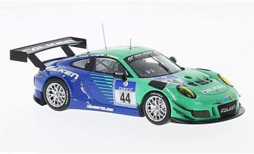 Modelauto Porsche 911 GT3 R No.44 Falken Motorsports 24h N&Atilde;&frac14;rburgring 2016 W.Henzler/P.Dumbreck/M.Ragginger/A.Imperatori 1/43 Minichamps