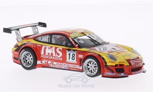 Modelauto Porsche 911 GT3 R No.18 De Lorenzi Racing 24h Spa 2011 1/43 Minichamps