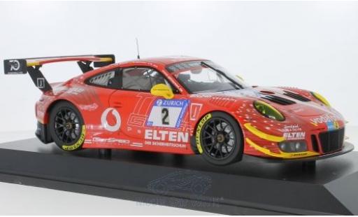 Modelauto Porsche 911 GT3 R No.2 Gigaspeed Team Getspeed Vodafone 24h N&Atilde;&frac14;rburgring 2018 S.Jans/M.B&Atilde;&para;ckmann/J.E.Slooten/L.Luhr 1/18 Minichamps