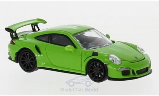 Modelauto Porsche 911 GT3 RS groen 2015 1/87 Minichamps