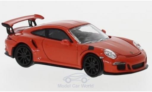 Modelauto Porsche 911 GT3 RS oranje 2015 1/87 Minichamps