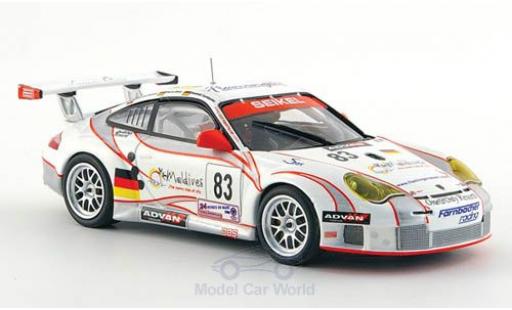 Modelauto Porsche 911 GT3 RSR No.83 Seikel Motorsport 24h Le Mans 2006 L.E.Nielsen/P.Ehret/D.Farnbacher 1/43 Minichamps