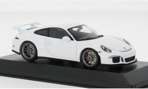 Modelauto Porsche 911 GT3 wit 2012 1/43 Minichamps