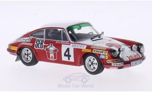 Modelauto Porsche 911 S S No.4 SEB Rally WM Rally Monte Carlo 1972 G.Larrousse/C.Perramond 1/43 Minichamps
