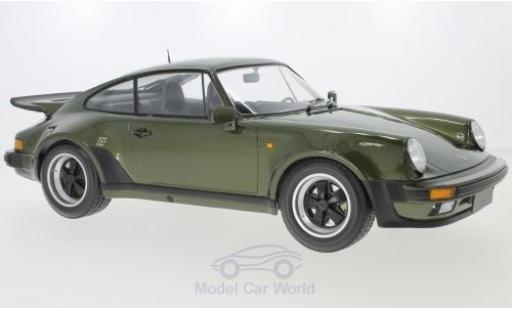 Modelauto Porsche 911 Turbo olijfgroen 1977 1/12 Minichamps