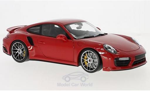 Modelauto Porsche 911 Turbo S rood 2016 1/18 Minichamps