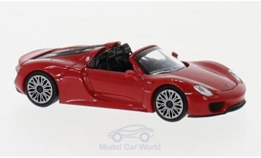Modelauto Porsche 918 Base Spyder rood 2015 1/87 Minichamps