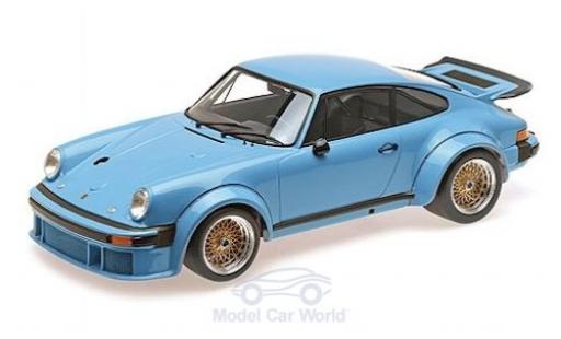 Modelauto Porsche 934 1976 blauw 1/12 Minichamps