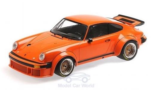 Modelauto Porsche 934 1976 oranje 1/12 Minichamps