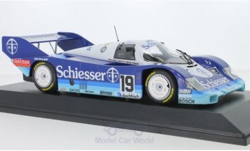 Modelauto Porsche 956 1985 K No.19 Brun Racing Schiesser 1000 Km Hockenheim S.Bellof/T.Boutsen 1/18 Minichamps