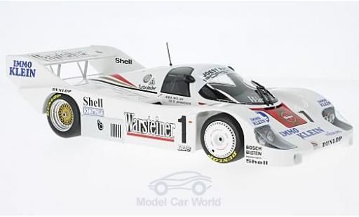 Modelauto Porsche 956 1986 K No.1 Joest Racing Warsteiner DRM Zolder B.Wollek 1/18 Minichamps