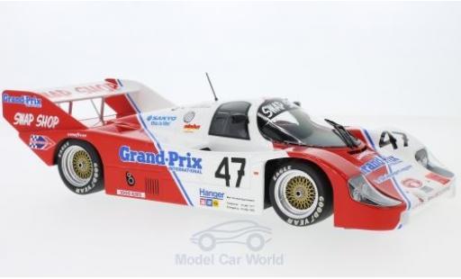 Modelauto Porsche 956 1983 K No.47 Preston Henn T-Bird Swap Shop 1000 Km Brands Hatch D.Galica/Sutherland/P.Henn 1/18 Minichamps