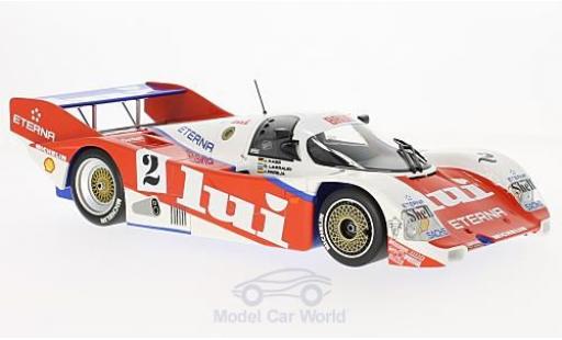 Modelauto Porsche 962 1987 C No.2 Brun Motorsport Lui 1000 Km N&Atilde;&frac14;rburgring J.Mass/O.Larrauri/J.Pareja 1/18 Minichamps