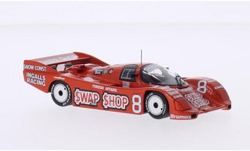 Modelauto Porsche 962 1985 IMSA No.8 Ingalls Racing Swap Shop IMSA 12h Sebring A.J.Foyt/B.Wollek 1/43 Minichamps